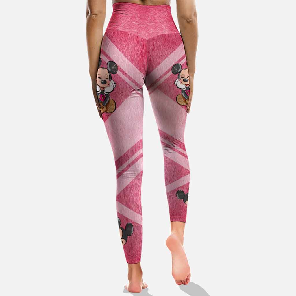 Niemand kämpft allein – Personalisierter Hoodie und Leggings zur Sensibilisierung für Brustkrebs