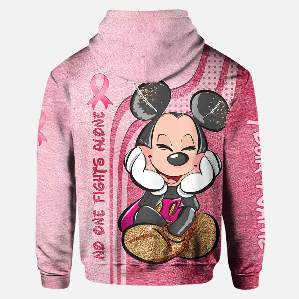Niemand kämpft allein – Personalisierter Hoodie und Leggings zur Sensibilisierung für Brustkrebs