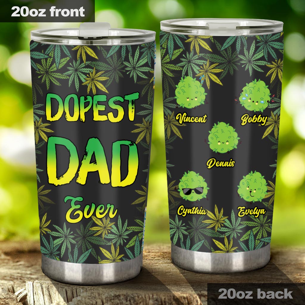 Der coolste Papa aller Zeiten – personalisierter Weed-Becher