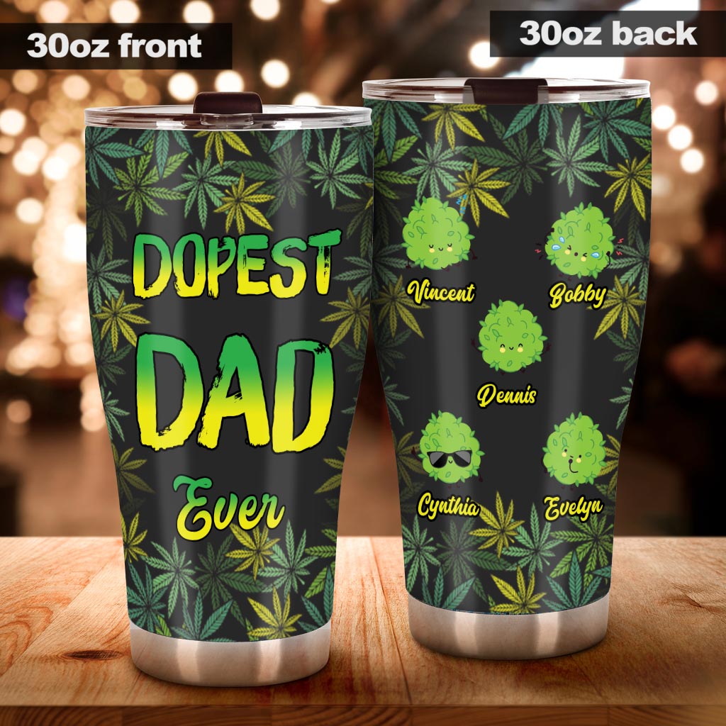 Der coolste Papa aller Zeiten – personalisierter Weed-Becher