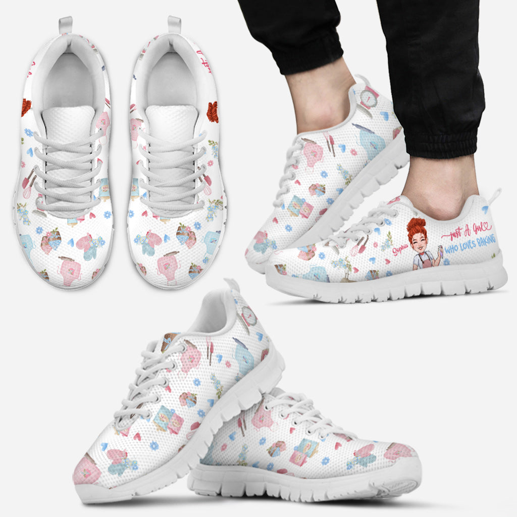 Einfach ein Mädchen, das Backen liebt – personalisierte Backsneaker