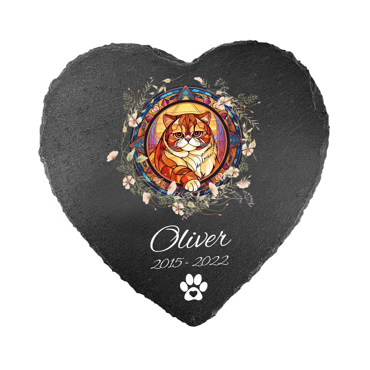 Ich liebe dich – personalisierter herzförmiger Stein für Hunde