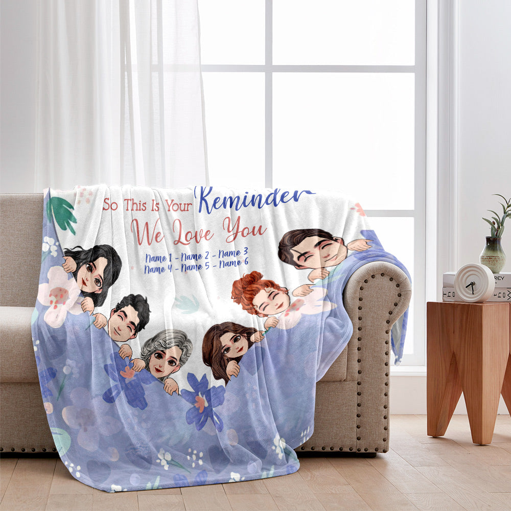 Du bist großartig – Geschenk für Mama, Oma – Personalisierte Decke