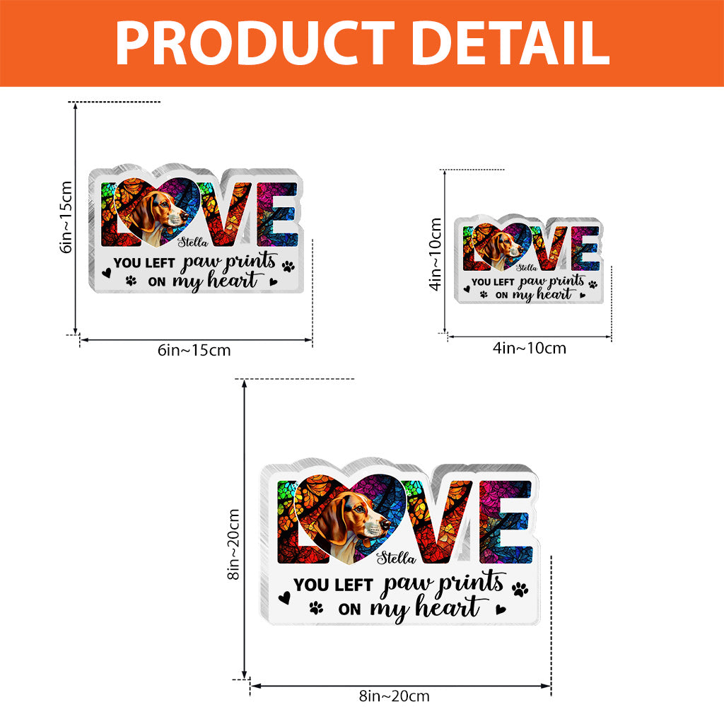 My Angel - Personalized Mother's Dog Custom Shaped Acrylic Plaque