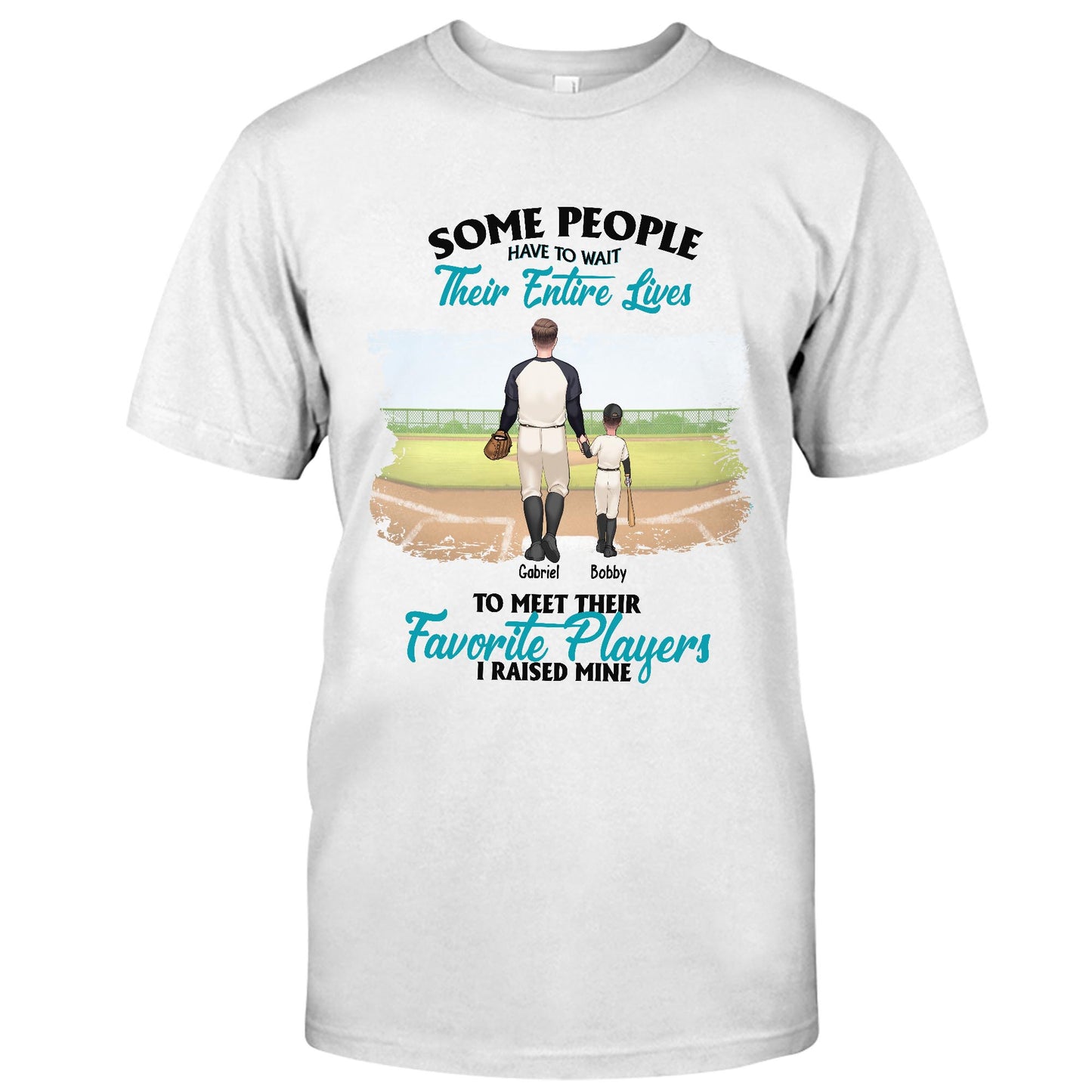 Mein Lieblingsspieler – Personalisiertes Baseball-T-Shirt und Hoodie