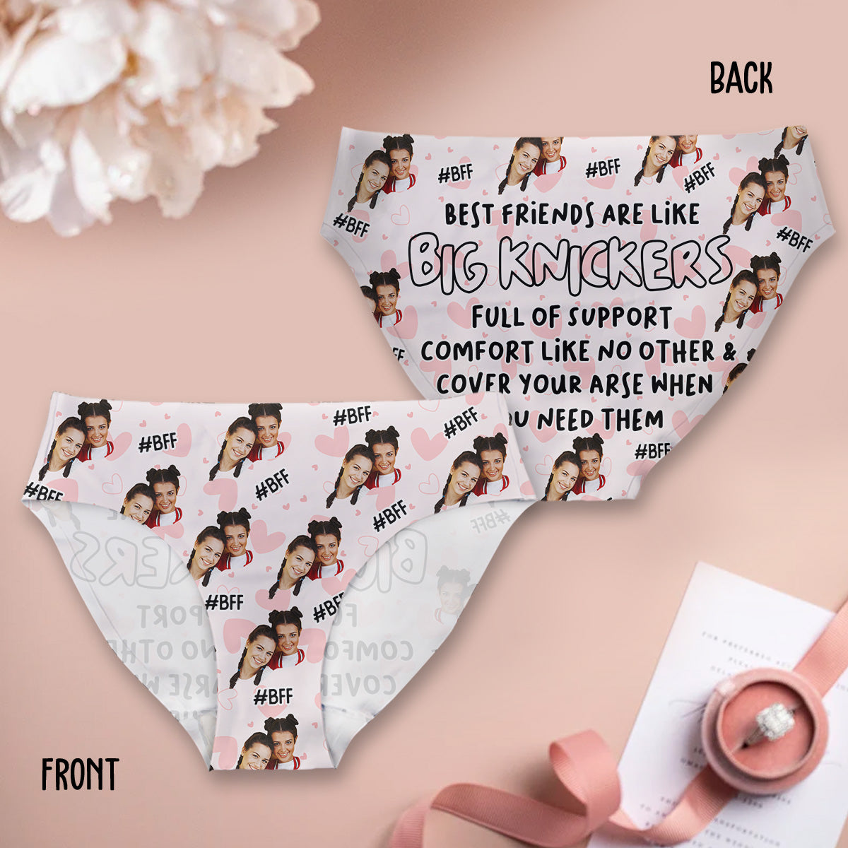 Best Friends Are Like Big Knickers - Personalized Bestie Women Briefs