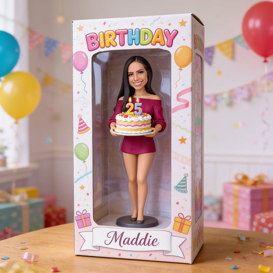 Personalized Latina Woman Milestone Birthday Shaped Acrylic Plaque - Custom Birthday Gift for Wife, Girlfriend, Daughter