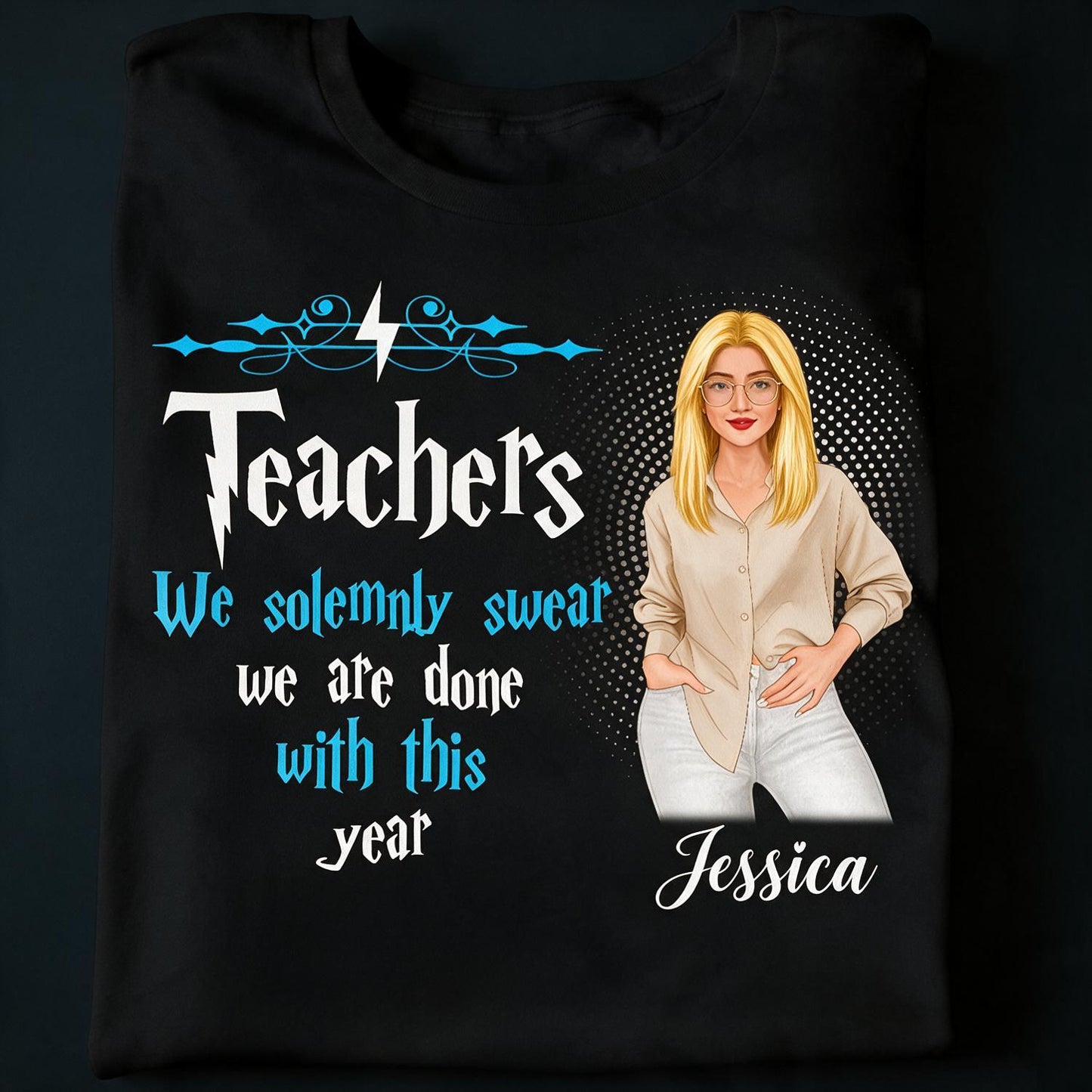 Personalized Last Day Of School Teacher Shirt, Custom Done With This Year Teacher Appreciation Gift