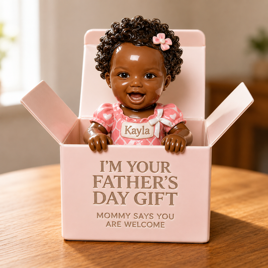 Geschenk zum Vatertag - Personalisierte Neugeborenen Acrylplakette