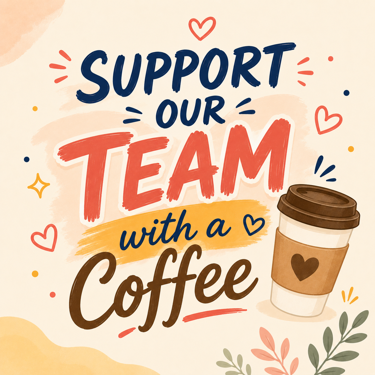 Kaufe unserem Team einen Kaffee