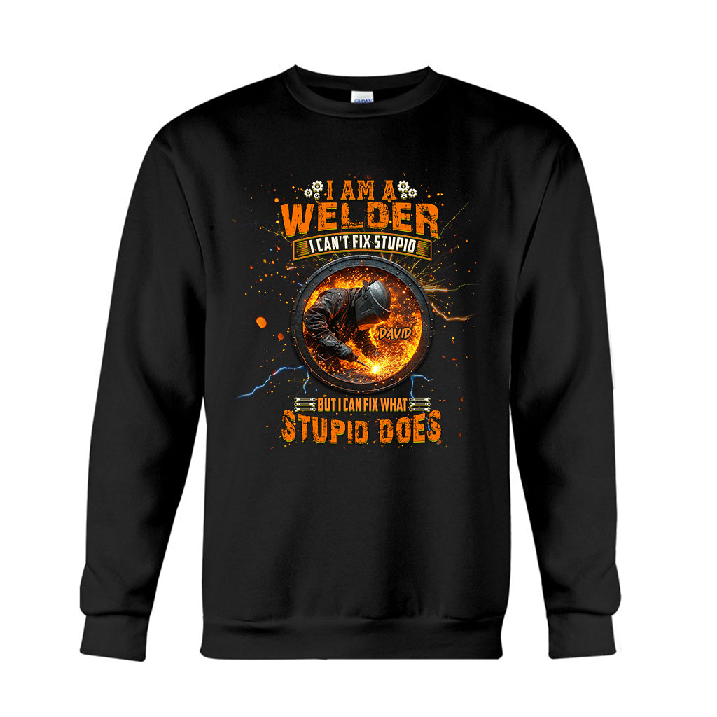 Gift For Welder Man - Personalized Welder T-shirt And Hoodie