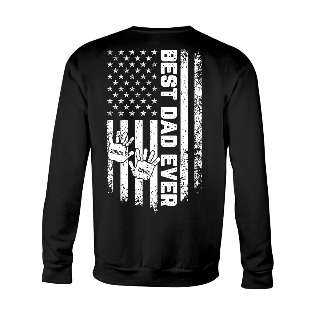 Der beste Papa aller Zeiten – Personalisiertes Vater-T-Shirt und Hoodie