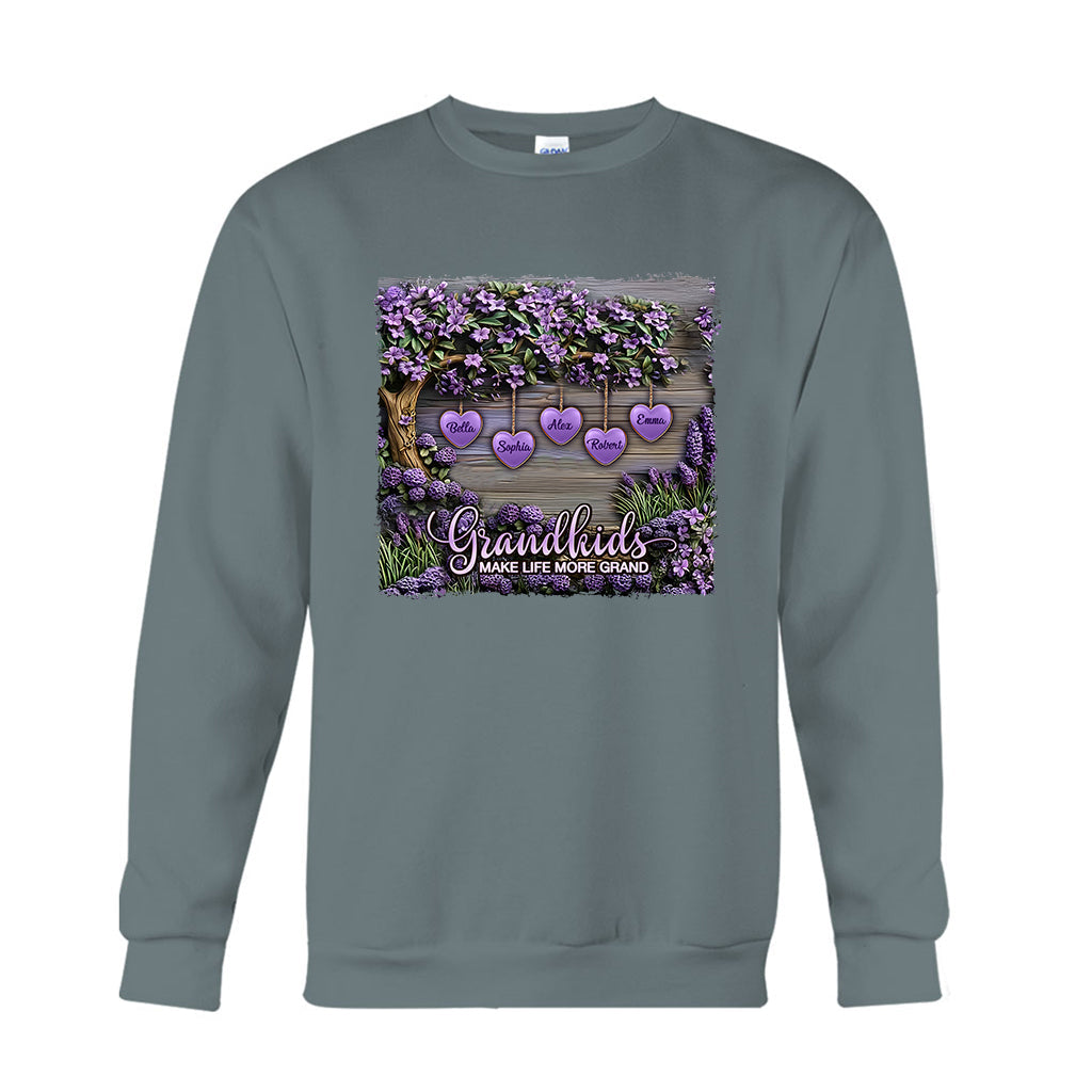 Enkelkinder machen das Leben schöner – personalisiertes Oma-T-Shirt und Hoodie