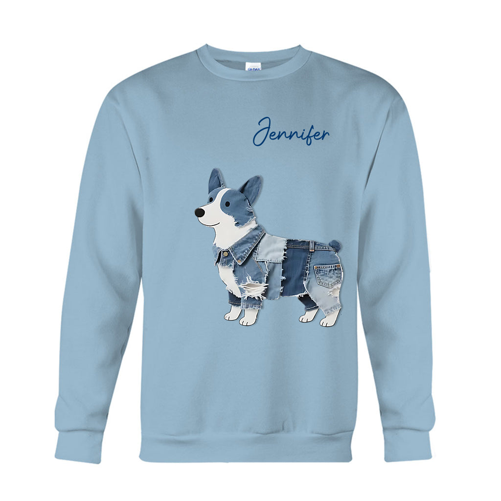 Niedlicher Corgi – Personalisiertes Corgi-T-Shirt und Hoodie