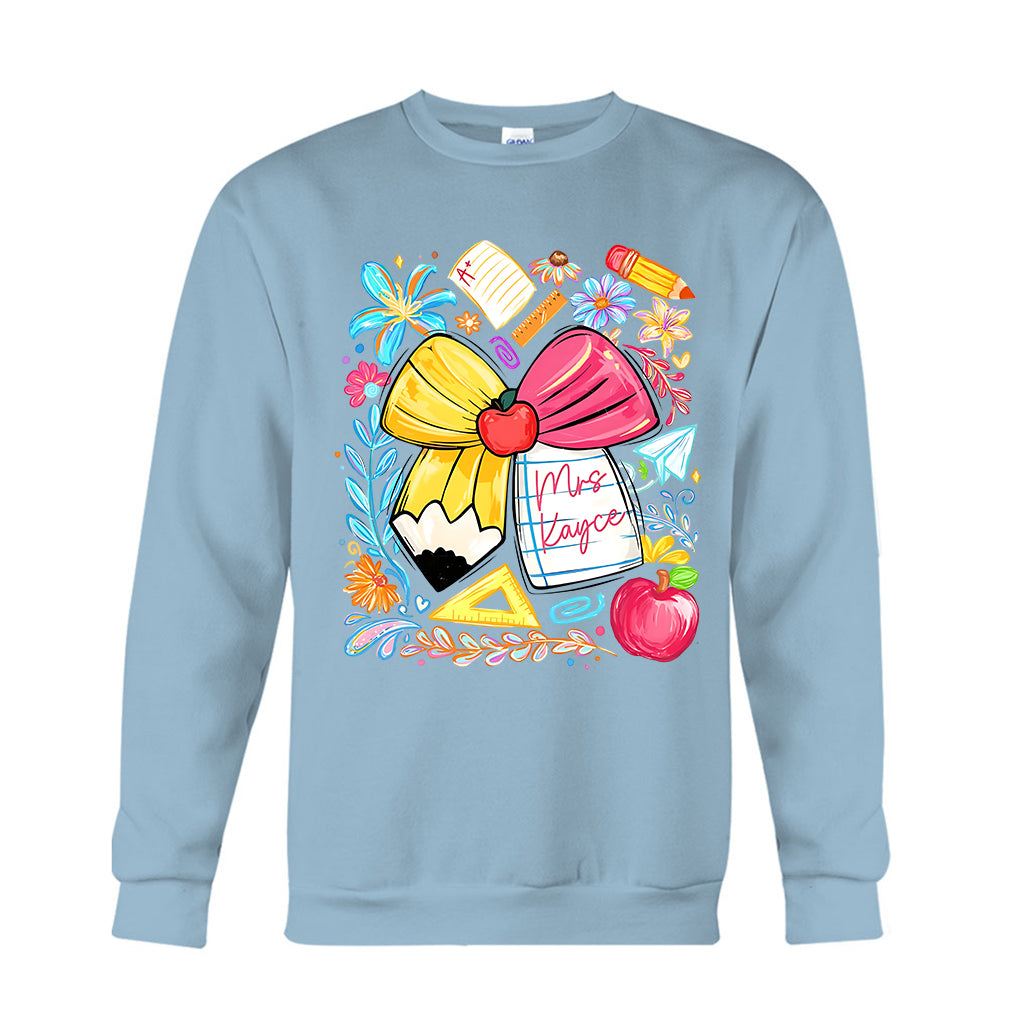 Back To School, Teacher Gift Idea - Personalized Teacher T-shirt And Hoodie