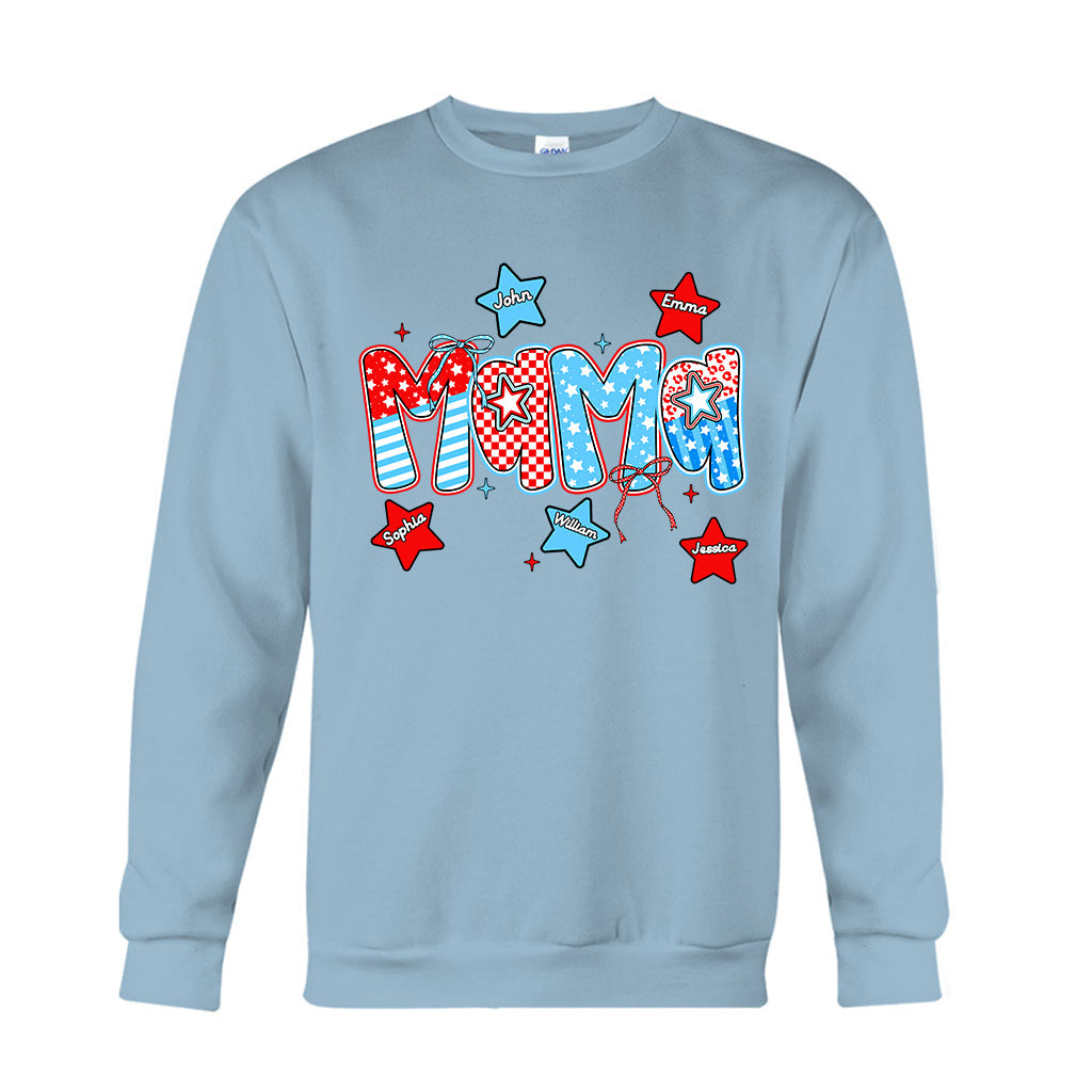 4. Juli Mama – Personalisiertes Mutter-T-Shirt und Hoodie