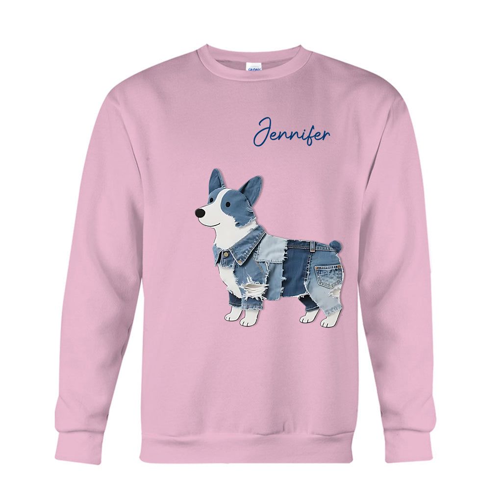 Niedlicher Corgi – Personalisiertes Corgi-T-Shirt und Hoodie