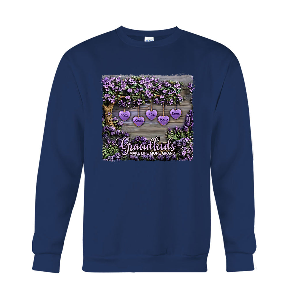 Enkelkinder machen das Leben schöner – personalisiertes Oma-T-Shirt und Hoodie