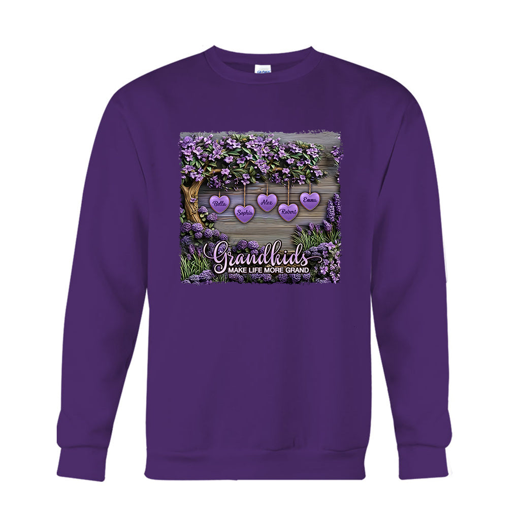 Enkelkinder machen das Leben schöner – personalisiertes Oma-T-Shirt und Hoodie