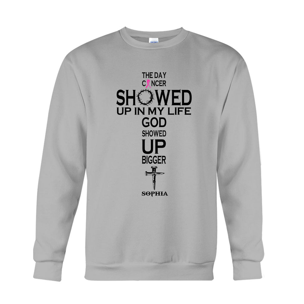 Glaube statt Angst – Personalisiertes T-Shirt und Hoodie zur Sensibilisierung für Brustkrebs