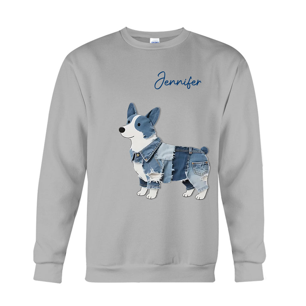 Niedlicher Corgi – Personalisiertes Corgi-T-Shirt und Hoodie
