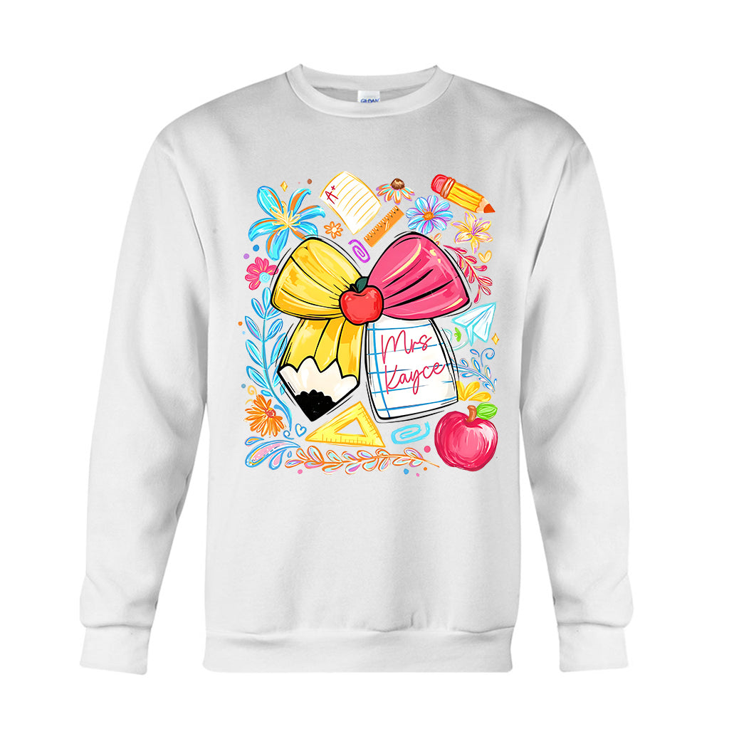 Back To School, Teacher Gift Idea - Personalized Teacher T-shirt And Hoodie
