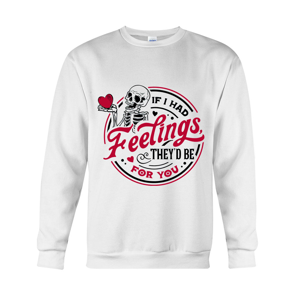 Wenn ich Gefühle für dich hätte – Partner-T-Shirt und Hoodie