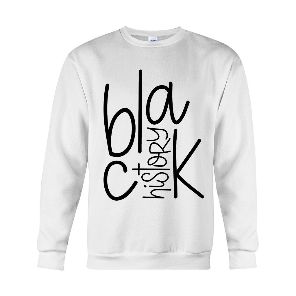 Schwarze Geschichte – Personalisiertes T-Shirt und Hoodie für Afroamerikaner