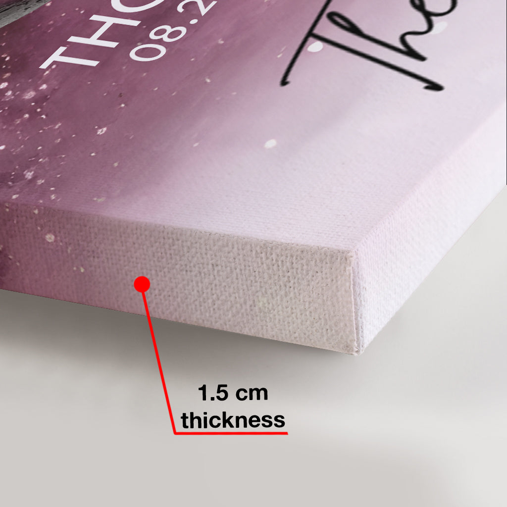 Die Tage, an denen du unsere Mama wurdest – Personalisierte Leinwand und Poster für Mütter