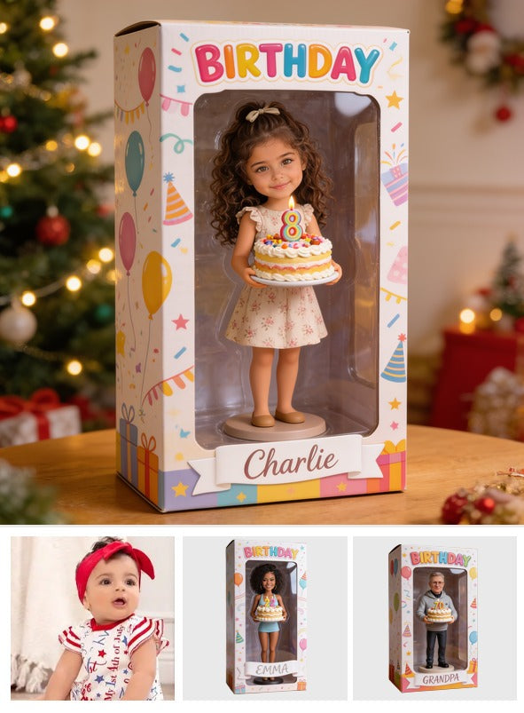 Personalized 8th Birthday Latina Little Girl Acrylic Display Box Keepsake Gift
