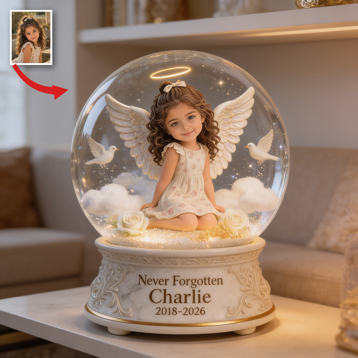 Personalisierte Gedenktafel für Latina-Mädchen - Individuelles Acrylgeschenk