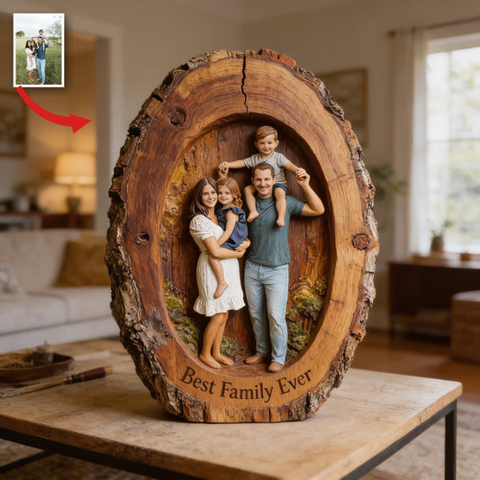 Personalisierte Familie von Vier Acrylplakette - Das Beste Familiengeschenk