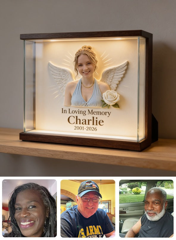 Personalisierte LED-Gedenktafel aus Acryl für Frauen