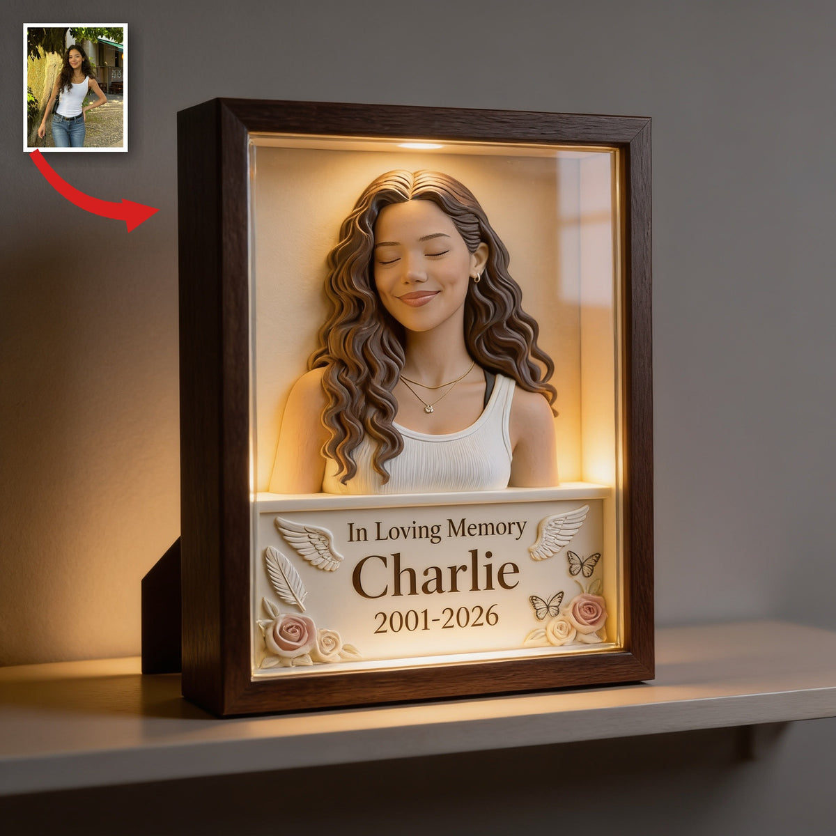 Personalisierte Gedenktafel für Latina-Frauen