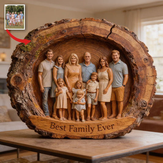 Personalisierte große Familien-Acrylplakette - Das beste Familiengeschenk