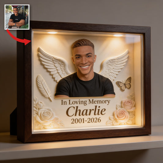 Personalisierte Gedenktafel für Schwarze Männer in Herzform