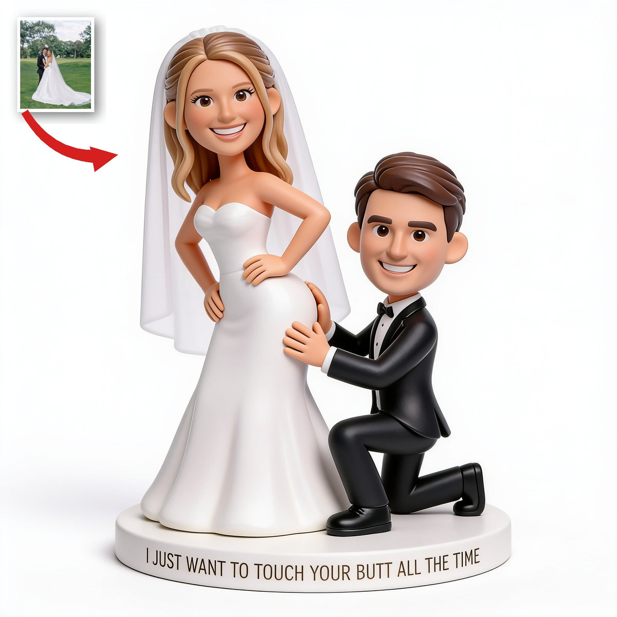 Personalized Custom Photo Funny Wedding Couple Acrylic Plaque Gift