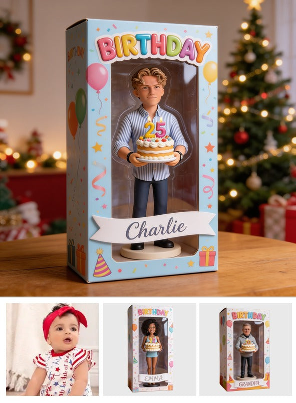 Personalisierte 25. Geburtstags-Acryl-Displaybox Geschenk für Ihn