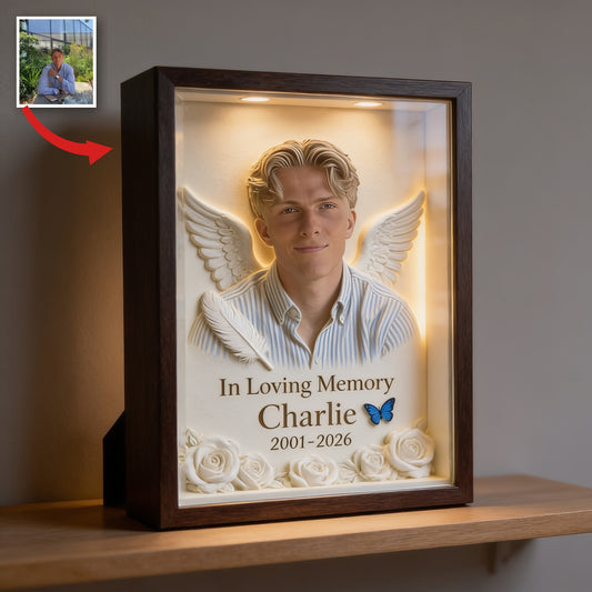 Personalisierte Gedenktafel Man in Form von Acryl