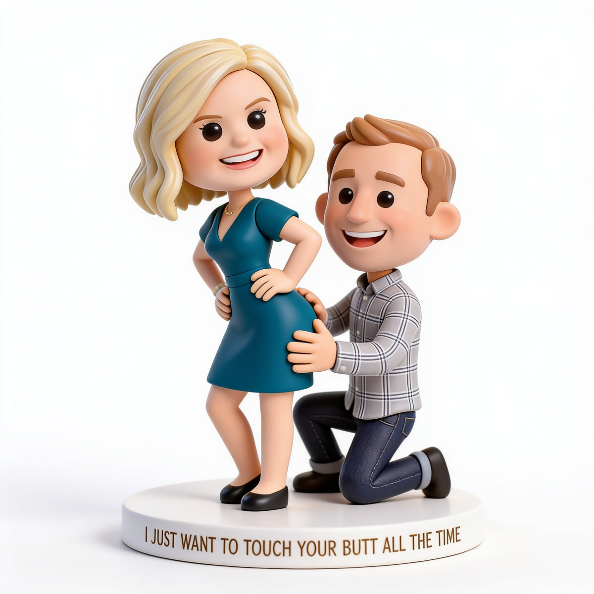 Personalized Custom Photo Middle-Aged Couple Funny Acrylic Plaque Husband Wife Gift