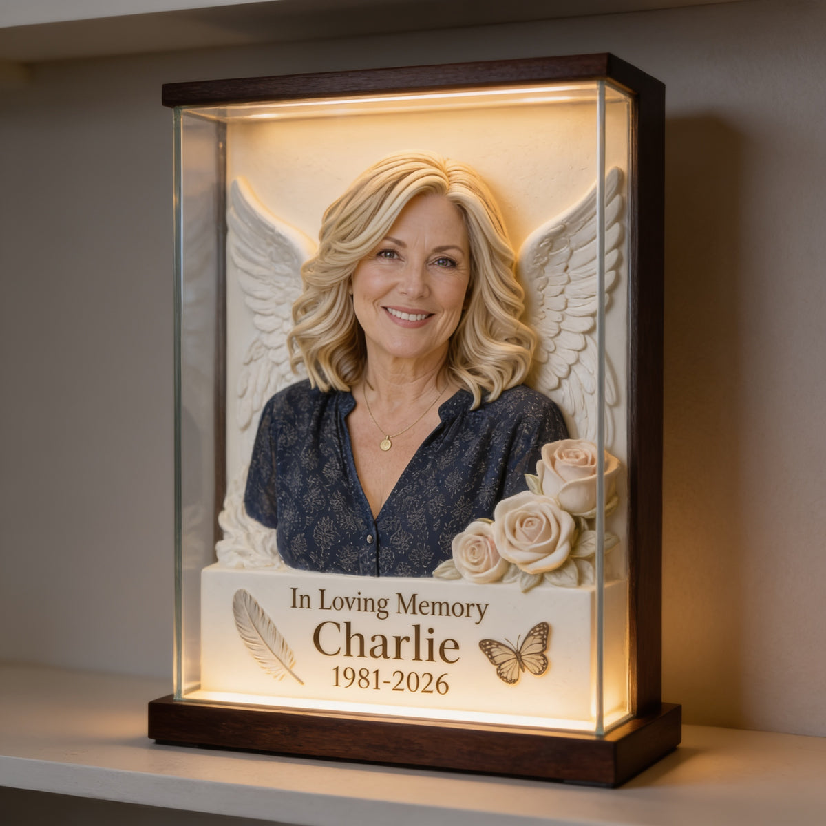 Personalisierte Gedenktafel für Frauen mittleren Alters, Mom Wife Andenken