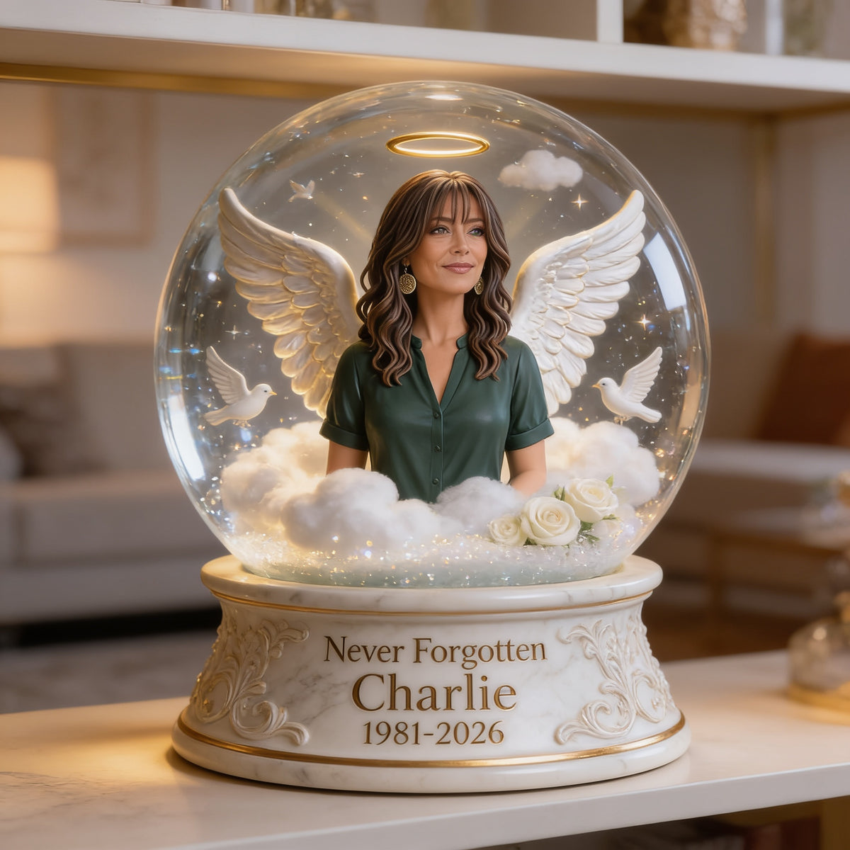 Personalized Memorial Middle-Aged Latina Woman Custom Acrylic Plaque Sympathy Gift for Mom Wife