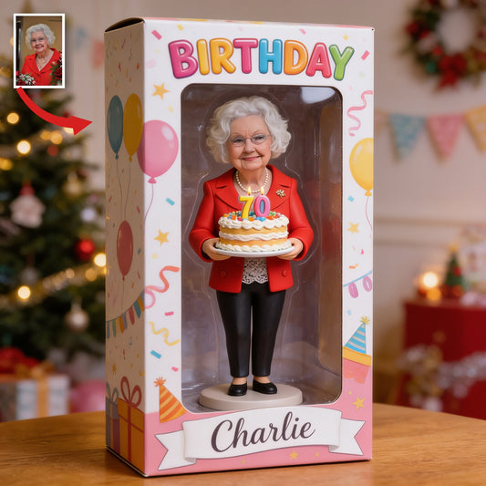 Personalisierte 70. Geburtstags-Acryl-Displaybox für Oma