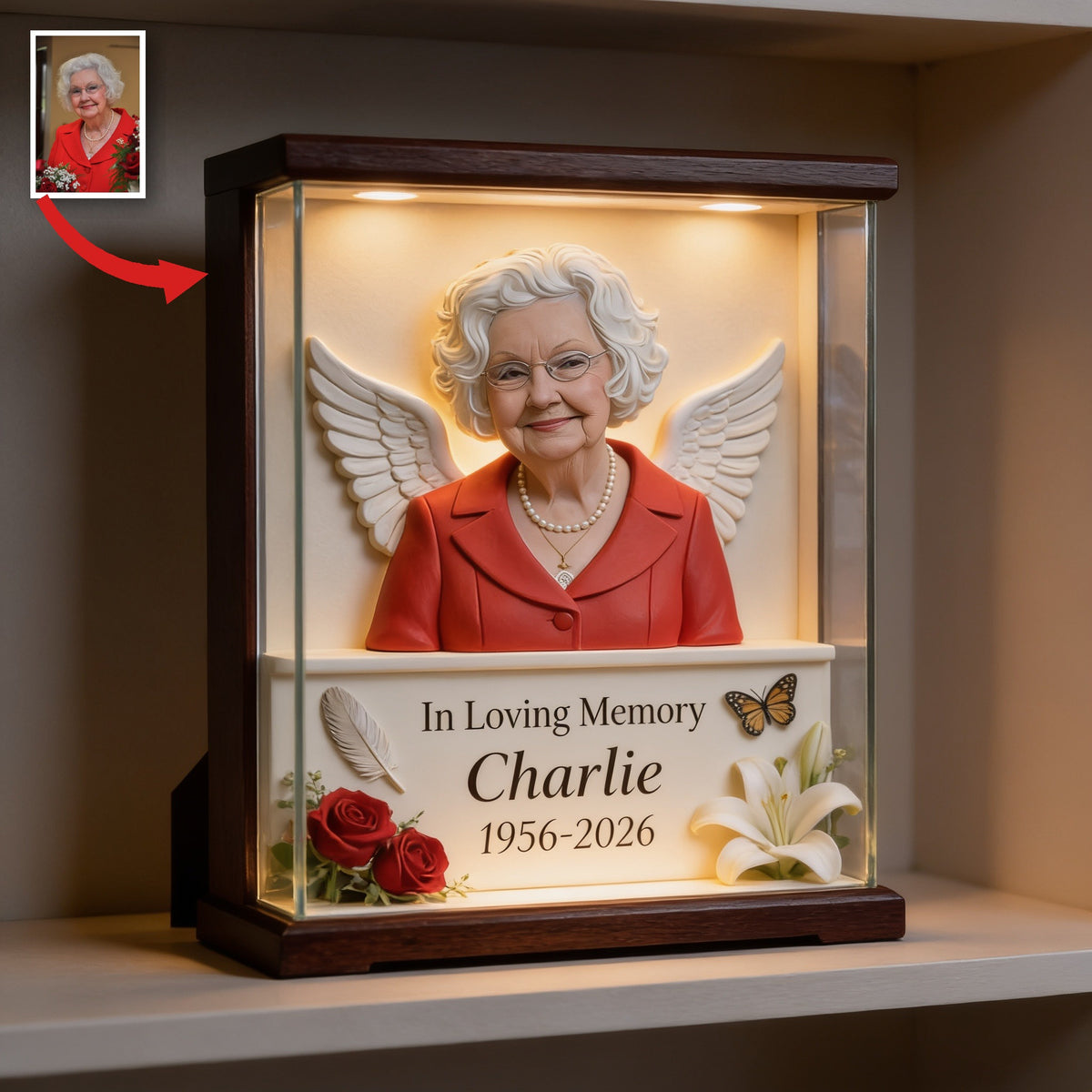 Personalisierte Gedenktafel für ältere Frauen - Oma