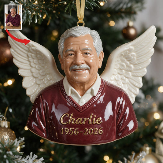 Personalisierte Weihnachtsornament für ältere Latino Männer Opa 3D