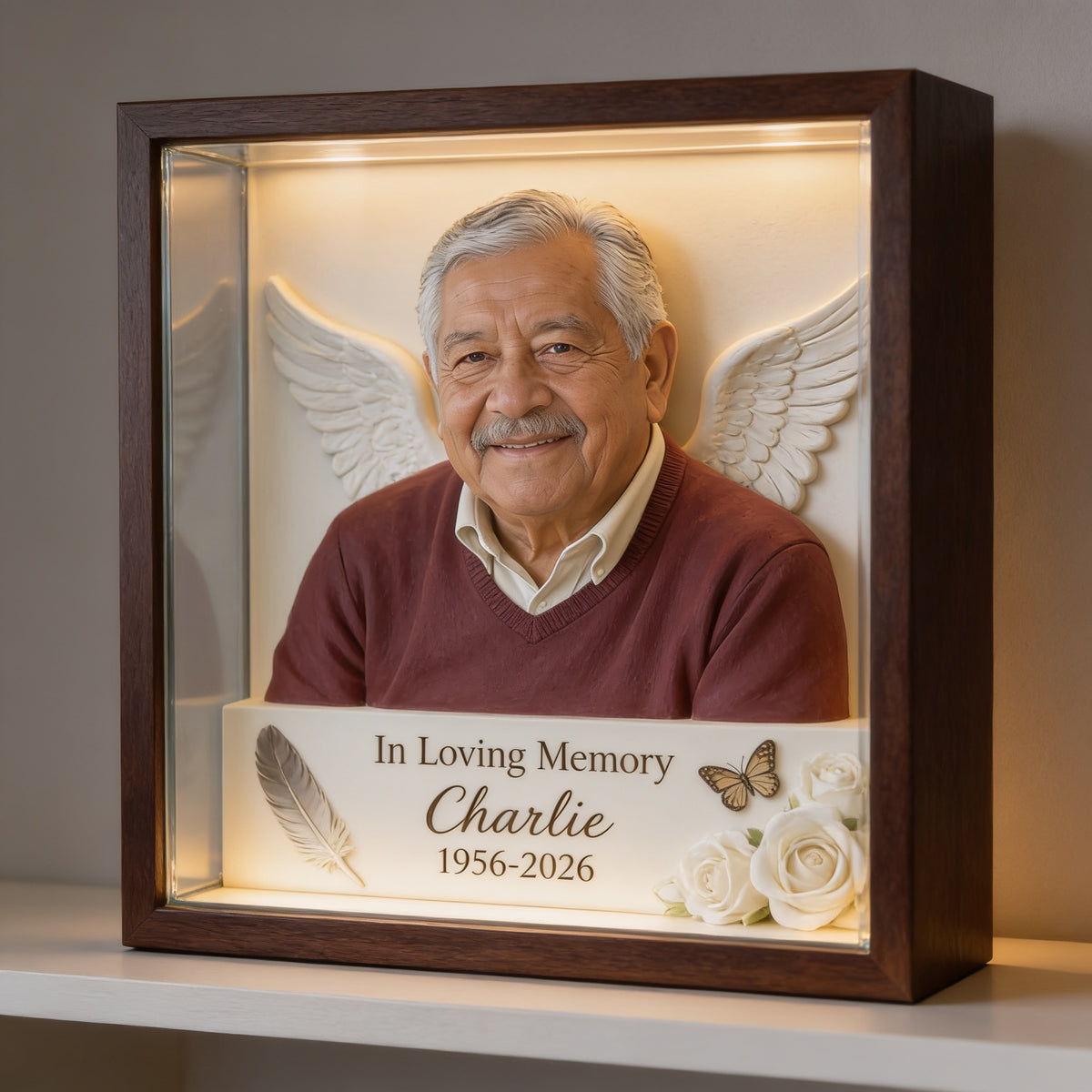 Personalisierte Gedenktafel für älteren Latino-Mann Opa aus Acryl