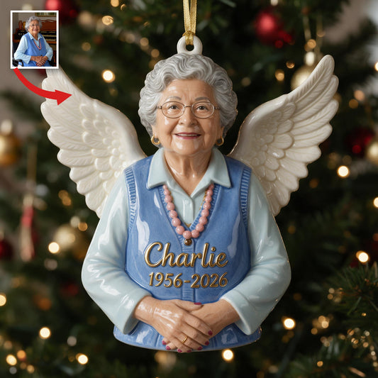 Personalisierte Weihnachtsornament für ältere Latina Frau Oma