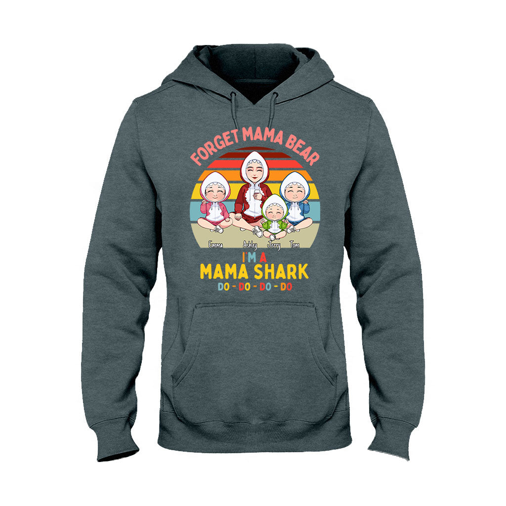 Mama Shark Do Do Do – Geschenk für Mama, Papa, Oma, Opa, Tante, Onkel, Hai-Fans – Personalisiertes T-Shirt und Hoodie