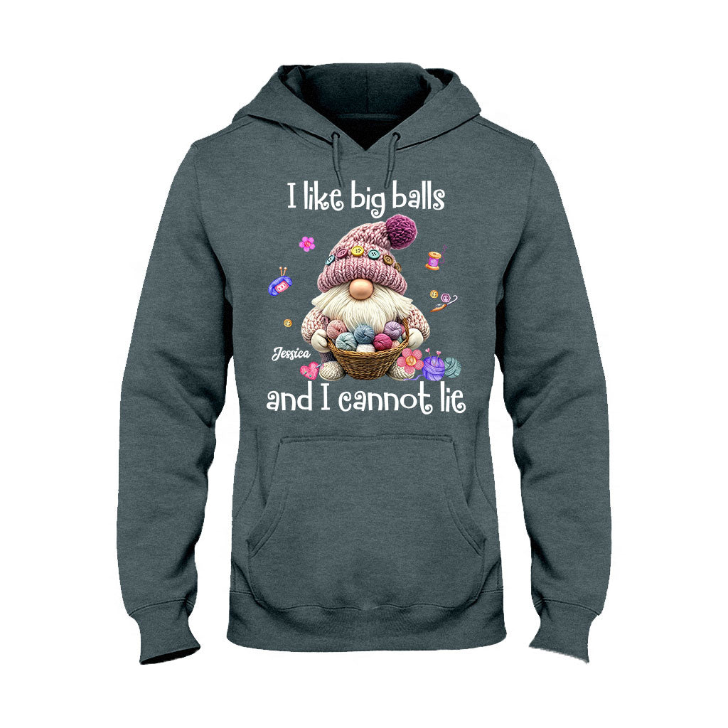 Ich mag große Eier und ich kann es nicht leugnen – personalisiertes Häkel-T-Shirt und Hoodie