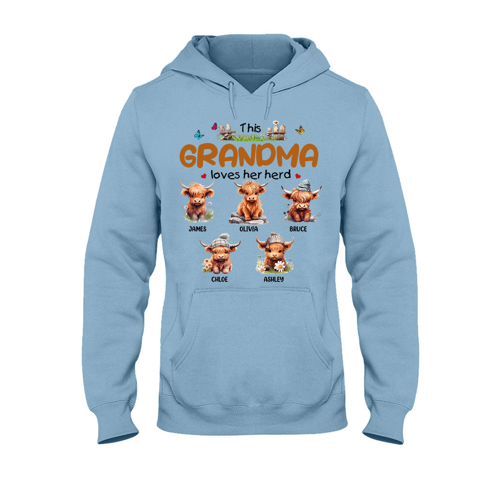 Diese Oma liebt ihre Herde – personalisiertes Oma-T-Shirt und Hoodie